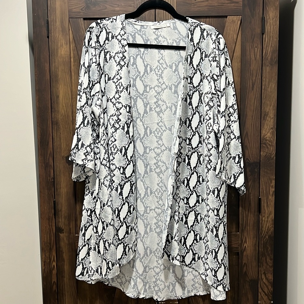 Semi-Sheer Rattlesnake Cardigan